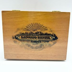 🇭🇳Sancho Panza - Spanish Honduras Caballero Wooden Empty Cigar Box Collectible